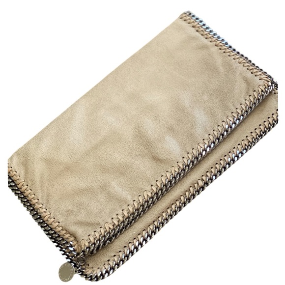 Stella McCartney Handbags - NEW Stella McCartney Falabella Tan Faux Leather Clutch!!